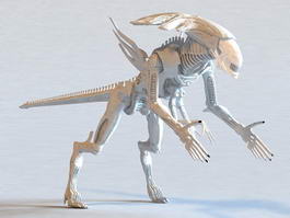 Alien Xenomorph King 3d model preview
