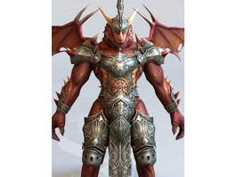 Dragonkin Male Warrior 3d preview
