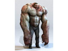 Zombie Hulk 3d model preview