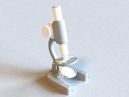 Science Equipment Microscope 3d model preview