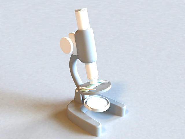 Science Equipment Microscope 3d rendering
