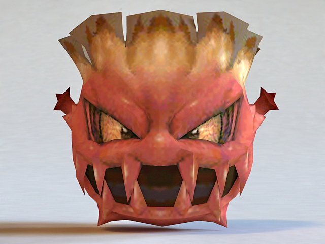 Devil Monster Head 3d rendering