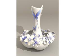 Butterfly Vase 3d model preview