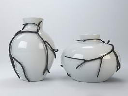Decorative Vases 3d model preview