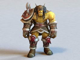 Warcraft Rexxar 3d model preview