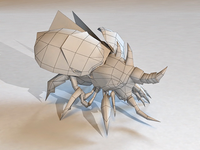 Bug Monster Concept Animated 3d rendering