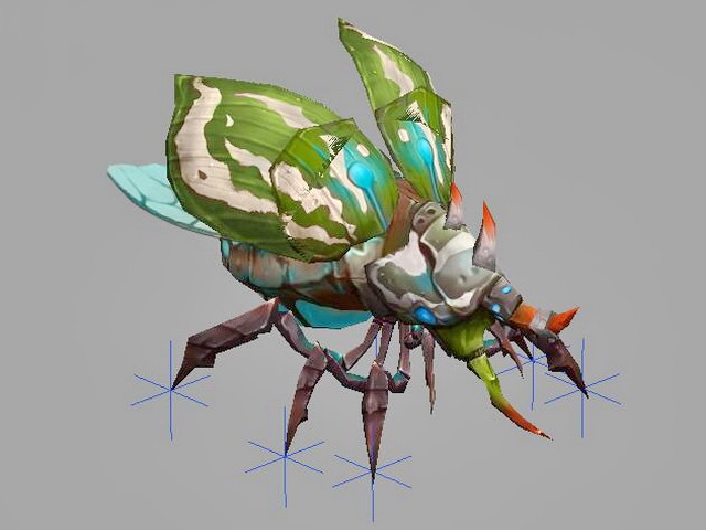 Bug Monster Concept Animated 3d rendering