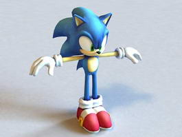 Sonic Unleashed Hedgehog Character 3d model 3ds Max files free download ...