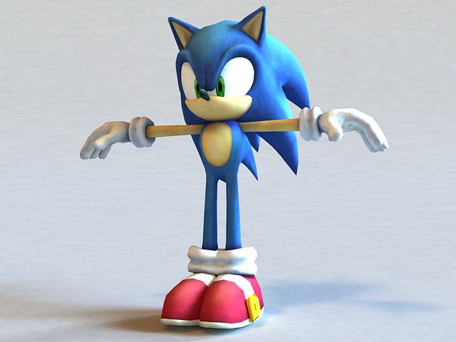 Sonic Unleashed Hedgehog Character 3d model 3ds Max files free download ...