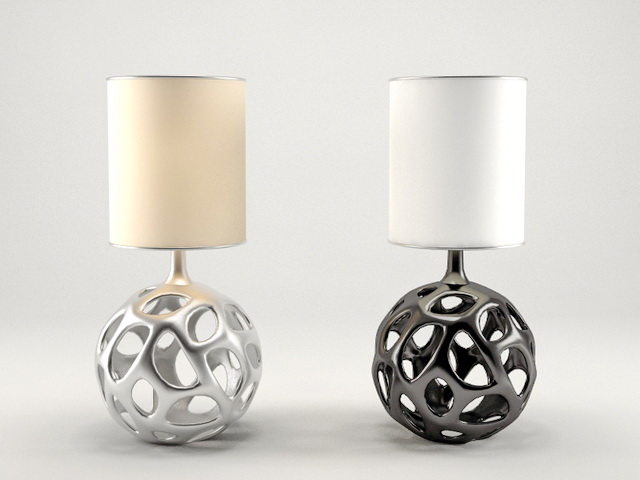 Minimalist Style Table Lamps 3d rendering