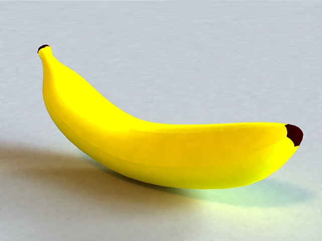 Large Banana 3d rendering