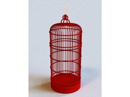 Tall Decorative Bird Cage 3d preview