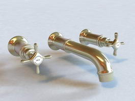 3-Hole Basin Mixer 3d model preview