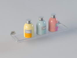 Bathroom Shampoo Shelves 3d model preview