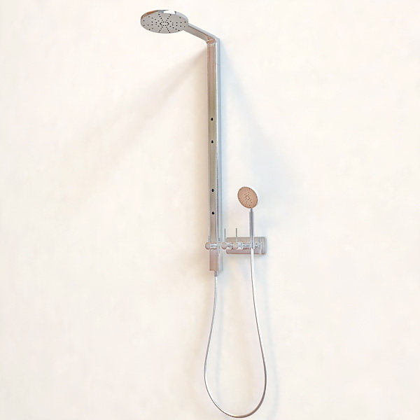 Bathroom Shower Mixer Set 3d rendering