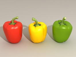 Sweet Bell Peppers 3d preview