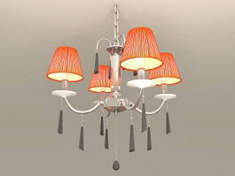 4-Arm Pendant Light 3d model preview