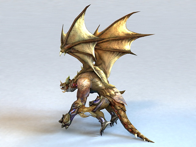 Drake Dragon 3d rendering