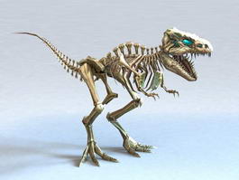 Skeletal T-Rex 3d model preview