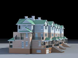Modern Townhouse 3d model preview