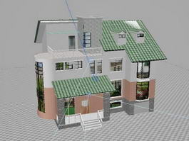 Beautiful House 3d preview