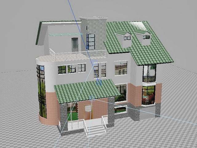 Beautiful House 3d rendering