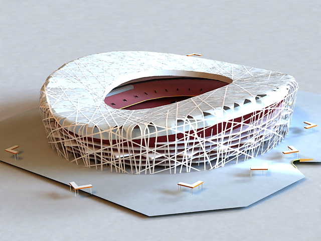 National Stadium 3d rendering