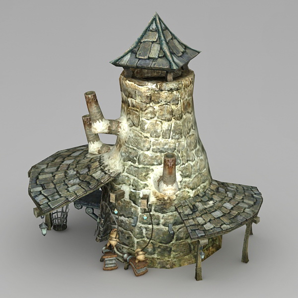 Medieval Blacksmith 3d rendering