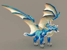 Blue Dragon 3d model preview