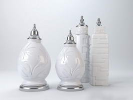 Decorative Ceramic Vases 3d model preview