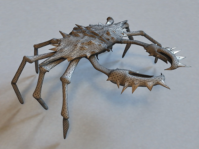 Spider Crab 3d rendering