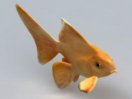 Yellow Goldfish 3d preview