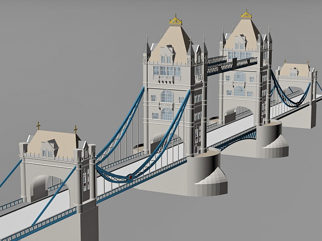 Tower Bridge London 3d rendering
