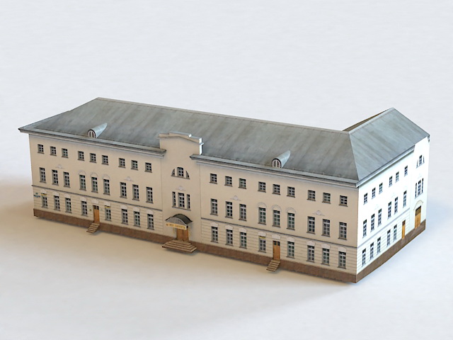 Ostozhenka Moscow Building 3d rendering