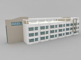 Small Apartment Building 3d model preview