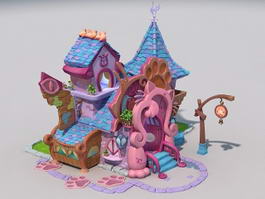Cartoon Pet Store 3d model preview