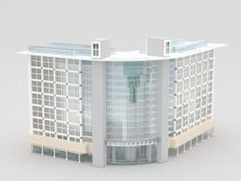 Commercial Office Building Architecture 3d model preview
