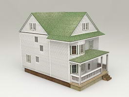 Cottage Tiny House 3d model preview