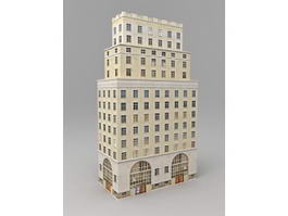 Old Office Architecture Exterior 3d model preview
