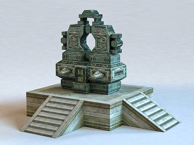 Sacrificial Altar 3d rendering