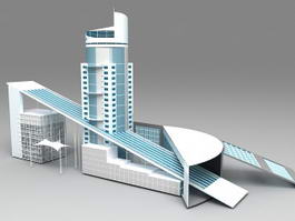 Business Center Buildings 3d preview