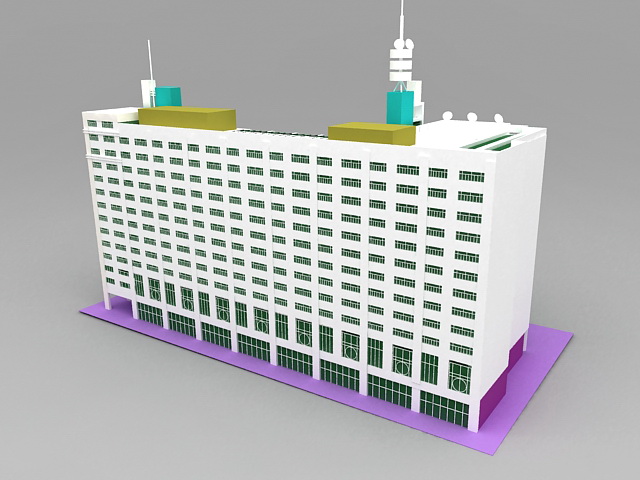 Modern Hotel Buildings 3d rendering