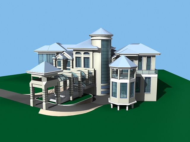 Country Villa 3d rendering