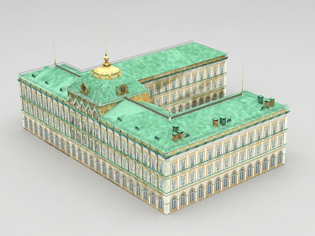 Great Kremlin Palace 3d rendering