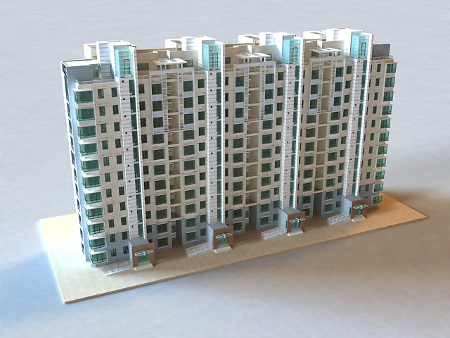 High-End Residences 3d rendering