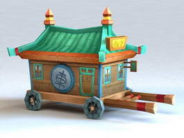 Ancient Chinese Carriage 3d preview