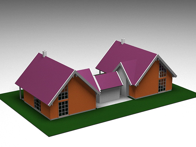 Small Country Cabins 3d rendering
