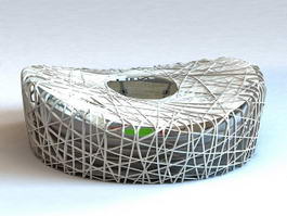 Birds Nest Olympic Stadium 3d model preview