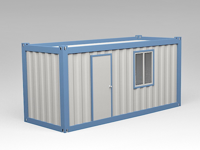 Small Container Home 3d rendering