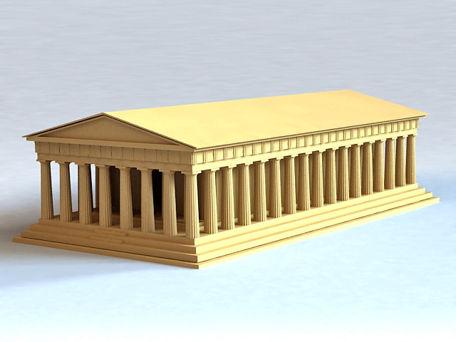Ancient Roman Building 3d rendering